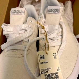Women’s all white adidas
